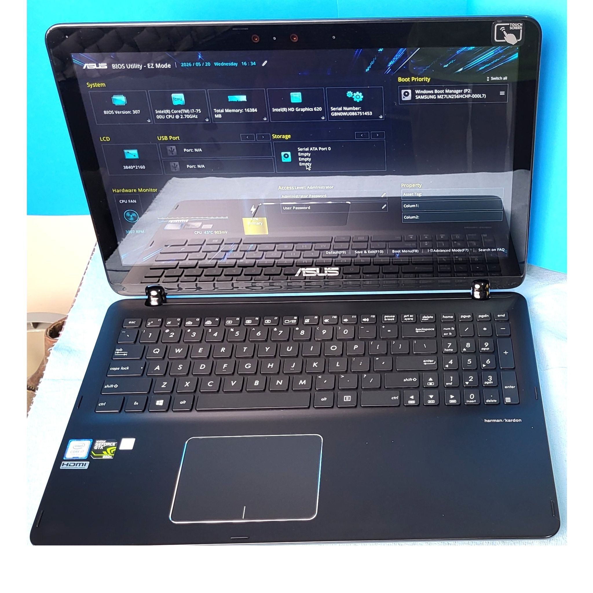 Asus Q534U 2-in-1 Laptop | i7 7th Gen | 16GB RAM | 256GB SSD | GTX 950M | Pre-Owned